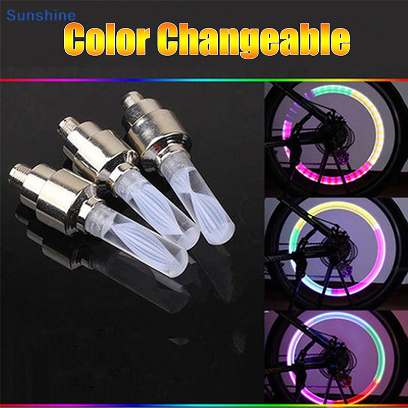 Bộ 2 Đèn led Gắn Bánh Xe Đạp / Xe Máy / Xe Hơi Trang Trí Độc Đáo vn