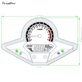 [Prasku1] Máy đo tốc độ kỹ thuật số cho CBR250R CBR 250