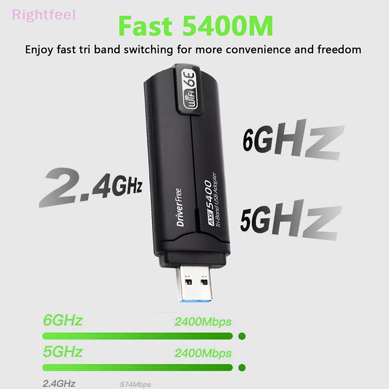 Usb wifi ax5400m 6E 2.4g & 5g & 6ghz usb 3.0 6 Chất Lượng Cao Mới