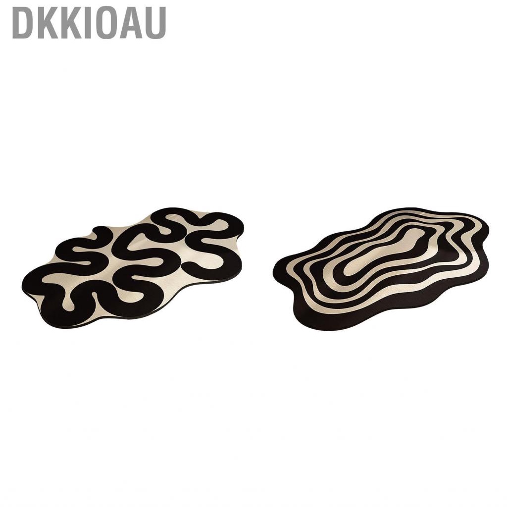Dkkioau Irregular Shaped Bathroom Rug Strong Water Absorption Soft Floor Mat Diatom Ooze -slip Quick Dry Home Small Carpet