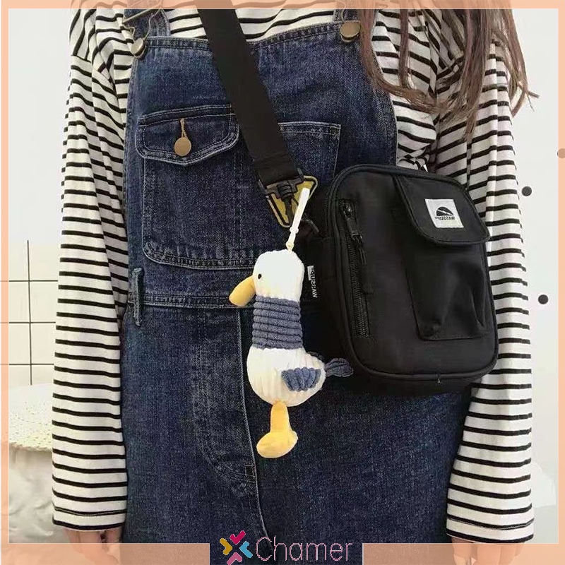 Móc Khóa Vịt Nhồi Bông Dễ Thương Dành Cho Bé Gái Mới