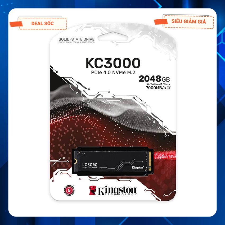 Ổ cứng SSD Kingston SKC3000 512Gb 1Tb 2Tb PCIe NVMe Gen 4.0 M2.2280 (Chính hãng Viết Sơn, Vĩnh Xuân)