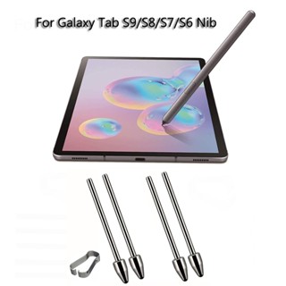 Stylus Tab S Pen Kim loại Đầu thép không gỉ cho máy tính bảng Samsung Galaxy S11 S10 S9 S8 S7 FE S6 Lite Plus Ultra Pens Repalement Nibs Refill Bộ công cụ