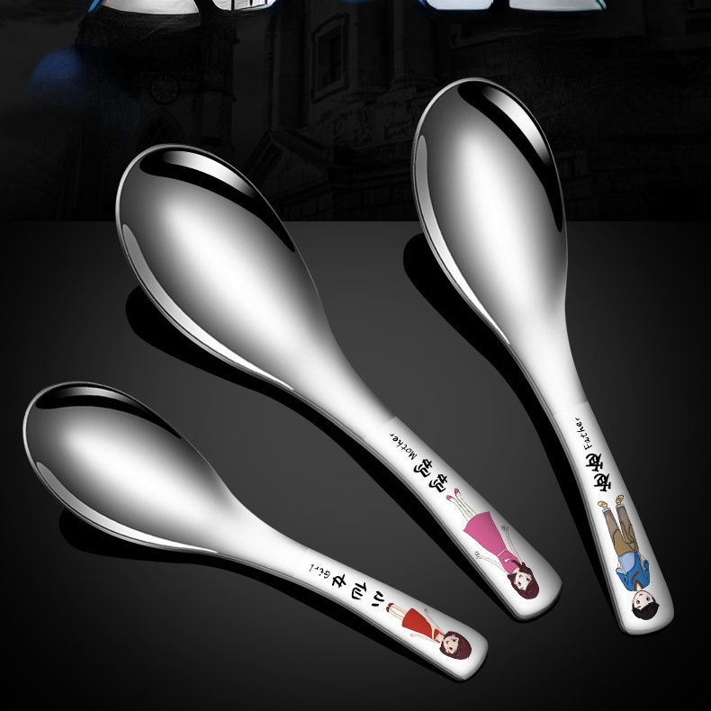 Muỗng Ăn Cơm Bằng Thép Không Gỉ 304 Cao Cấp Cho Gia Đình