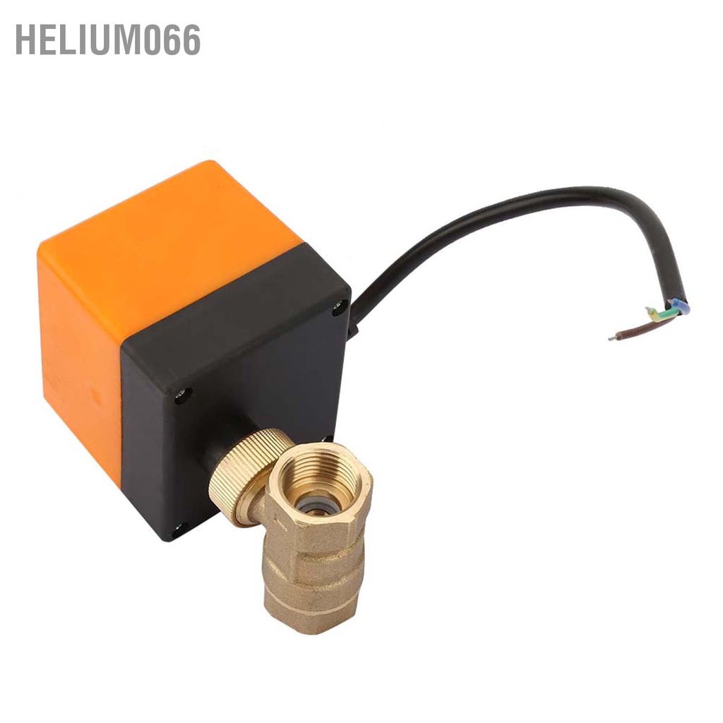 Van bi động cơ điện bằng đồng thau AC 220V 2 chiều 3 dây 1.6Mpa Chủ đề DN15 DN25 Helium066