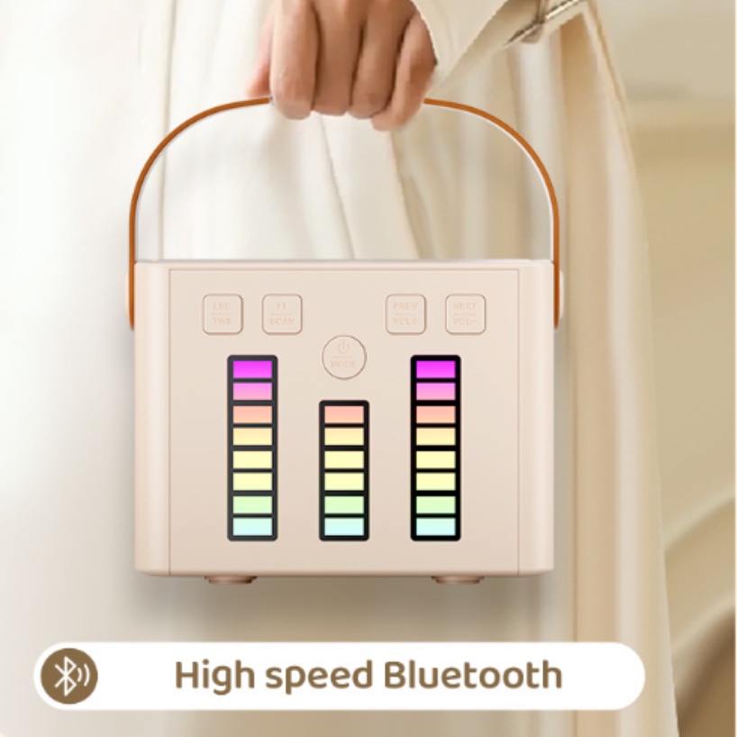 Bộ Loa karaoke bluetooth Không Dây mini Có Đèn rgb