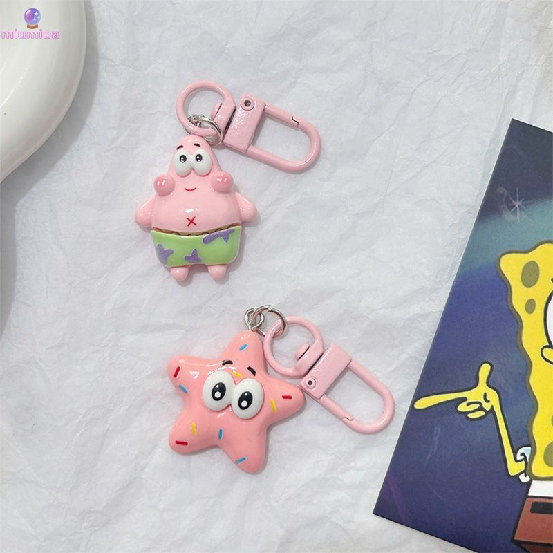 Miu🔮Móc Khóa Hoạt Hình spongebob Sao Biển Sáng Tạo Trang Trí Ba Lô Cho Nữ
