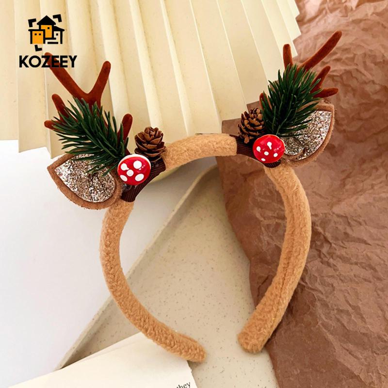 Băng Đô Cài Tóc Hình Sừng Hươu Giáng Sinh