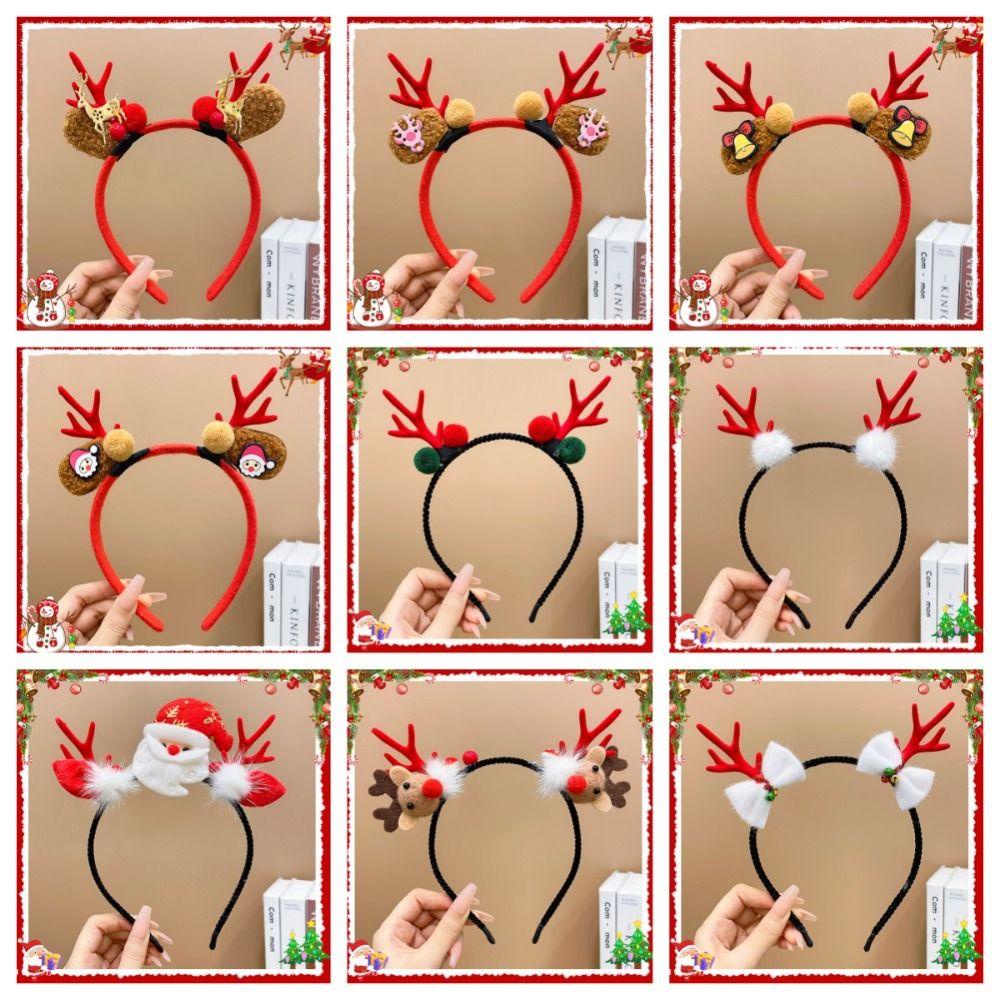 Băng Đô Cài Tóc Hình Sừng Hươu Hóa Trang Giáng Sinh