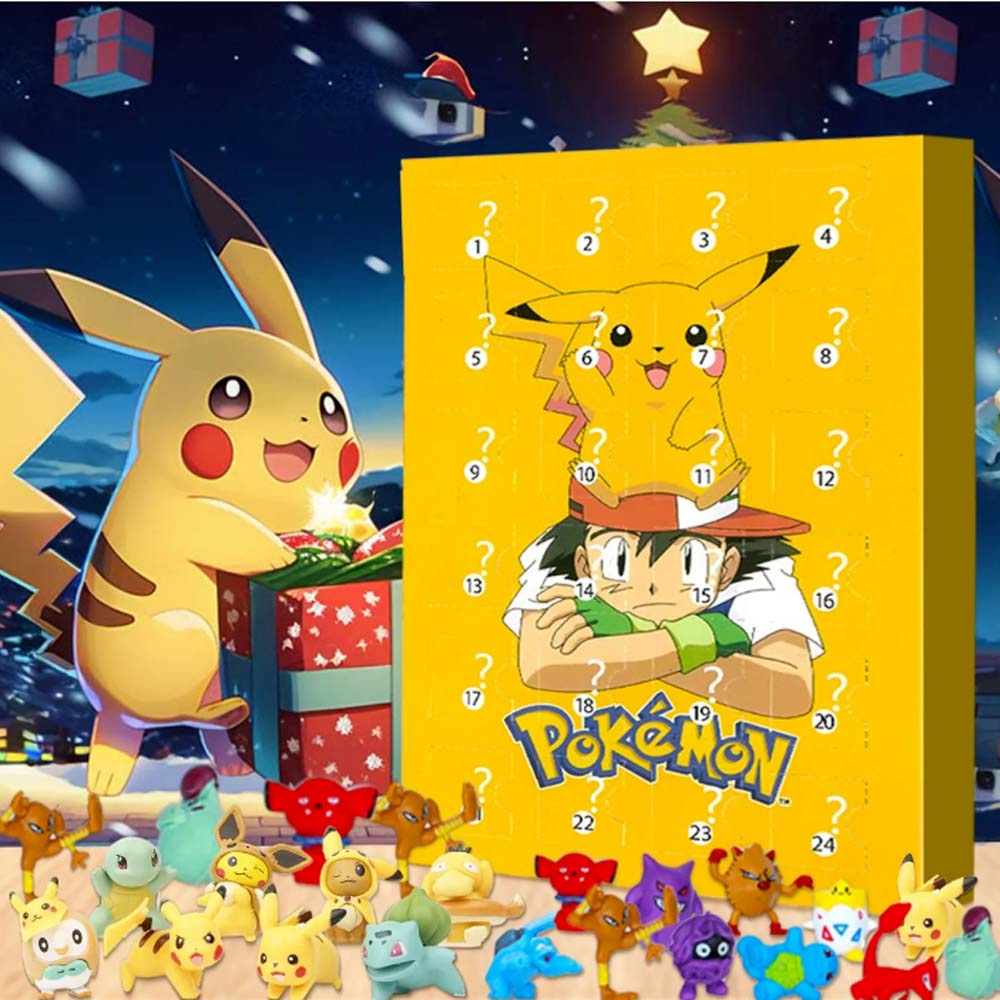 2023 Pokemon Christmas Advent Calendar 24pcs Pikachu Anime Action Figures Children Toys for Boys Girls New Years

