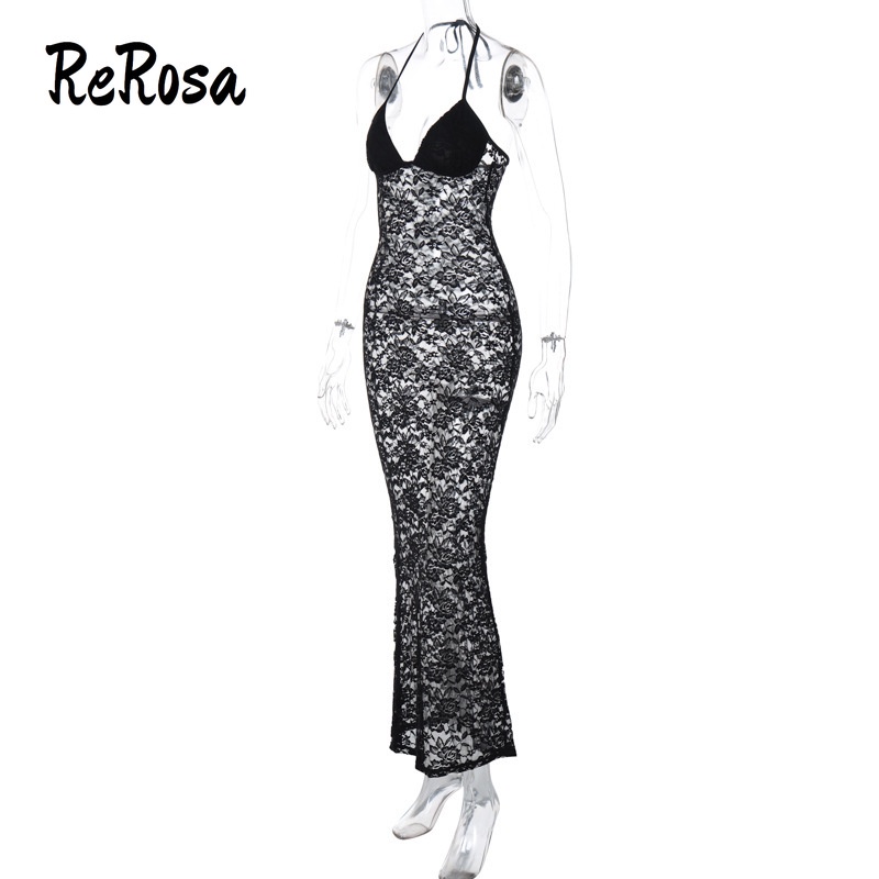 Đầm maxi Mỏng Hở Vai Màu Trơn Thời Trang 2023 Cho Nữ