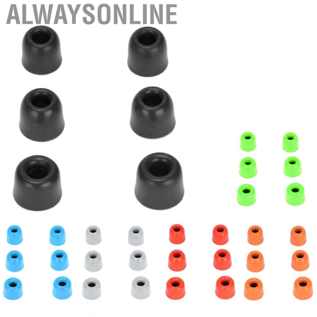 Alwaysonline Replacement Eartips  Reusable  Tips Memory Foam for 4.3mm‑6.0 Mm Earphones