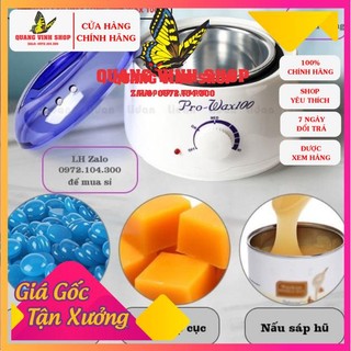Nồi nấu sáp wax lông pro wax 100 [có giá sỉ, được chọn màu,tặng que gạt]