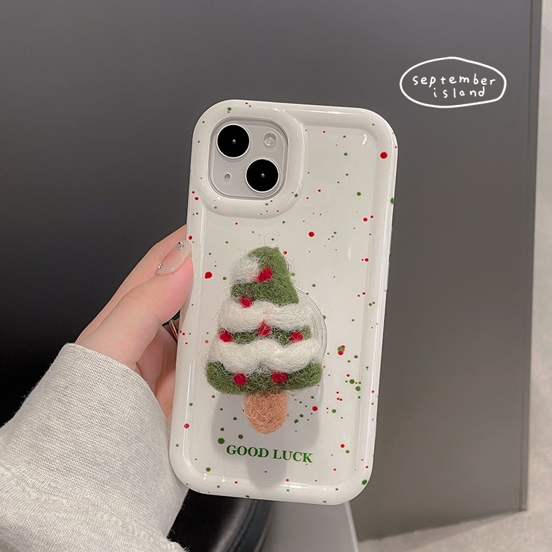 Ốp Điện Thoại Dẻo In Hình Cây Thông Giáng Sinh Cho iphone 11 14 pro max 15 7 plus 8 plus 6plus 13 pro max 12 x xs xs max xr