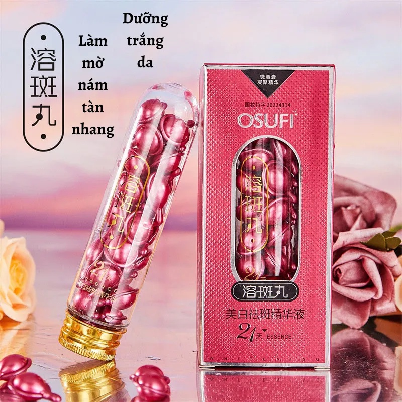 Hộp 21 Viên Tinh Chất Serum Osufi Cô Đặc Giúp Da Căng Bóng, Trắng Sáng, Đều Màu, Mờ Đốm Nâu