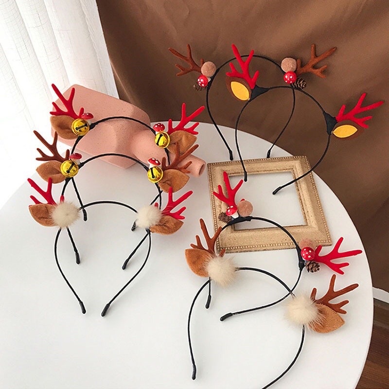 🦌 Cài tóc, kẹp tóc Chủ đề Tuần Lộc Noel Giáng Sinh siêu cute unisex