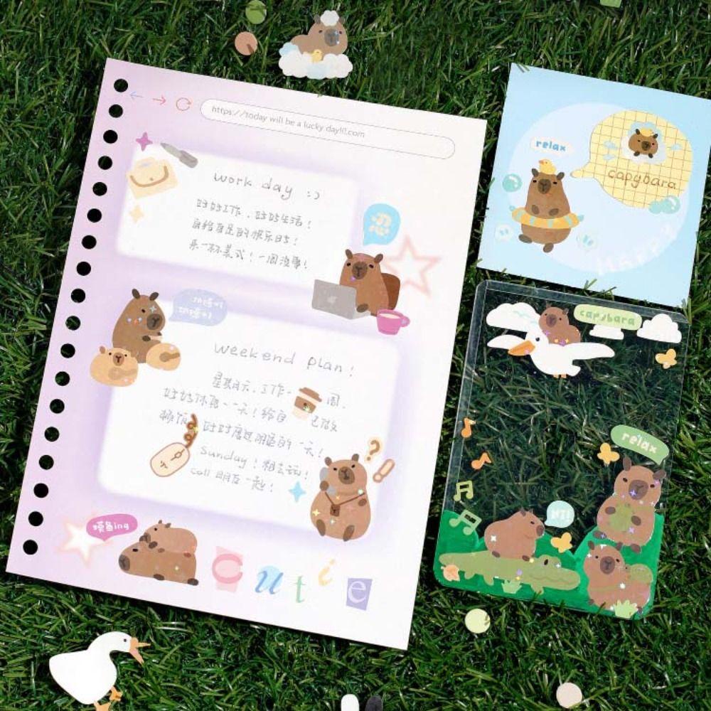 Shanlin capybara sticker Dán Trang Trí Điện Thoại Chống Thấm Nước Hình Động Vật Dễ Thương diy