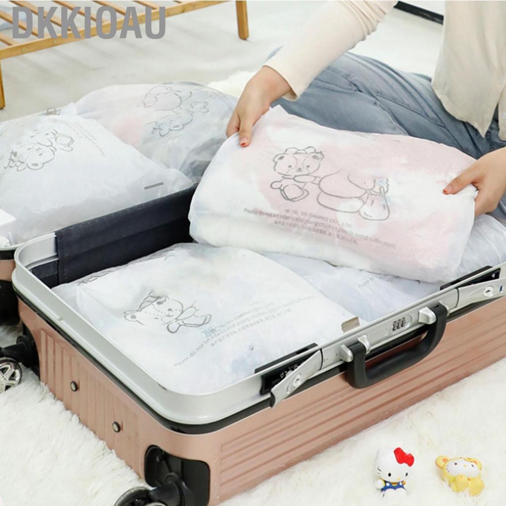 Dkkioau Disposable Garbage Bags  Well Sealed Point Break Drawstring Trash 15Pcs/Roll for Kitchen