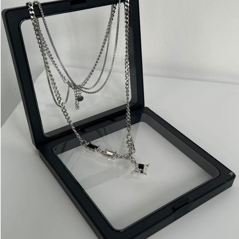 Dây Chuyền Nam Nữ Vòng Cổ Titian 2 Lớp Mặt Ngôi Sao Minas PUN Cá Tính Thời Trang - Vòng Cổ Minas