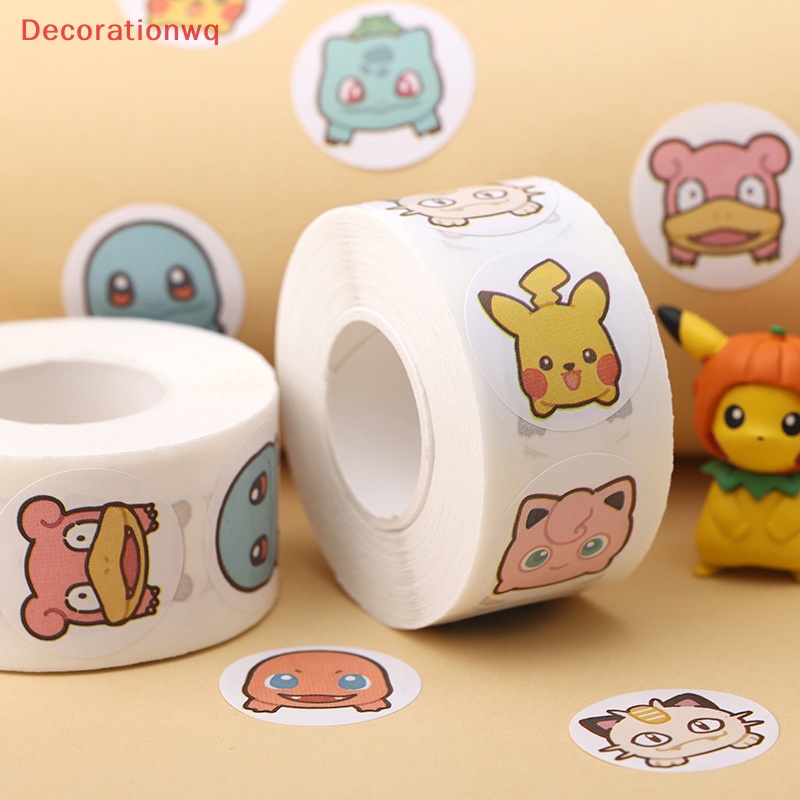 Bộ 500 Miếng Dán Hình pikachu Đáng Yêu Dùng Trang Trí Hành Lý Mới