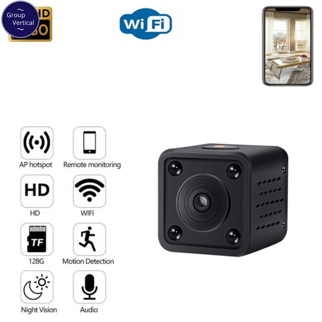 . 1 Bộ camera Hồng Ngoại mini f9 1080p hd wifi Có Chế Độ Nhìn Ban Đêm