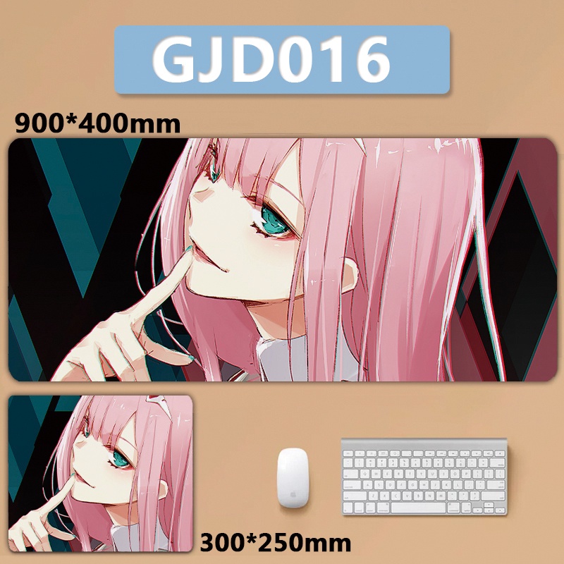 Anime Miếng Lót Chuột Và Bàn Phím Máy Tính Bằng Silicon Cỡ Lớn zero xxl Hình Cô Gái Gợi Cảm Hai darling in the franxx