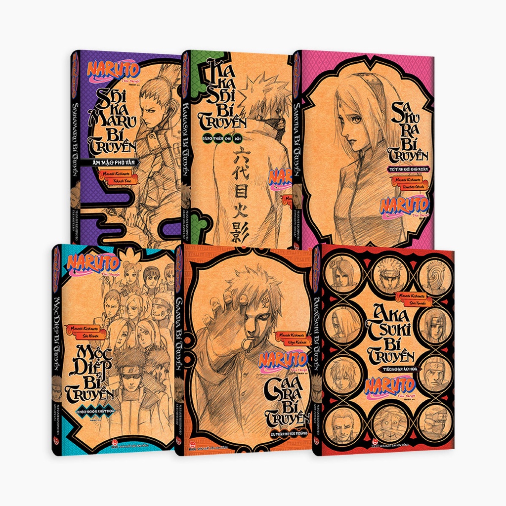 Sách Box Set Tiểu Thuyết Naruto Bí Truyền   - Bản Quyền