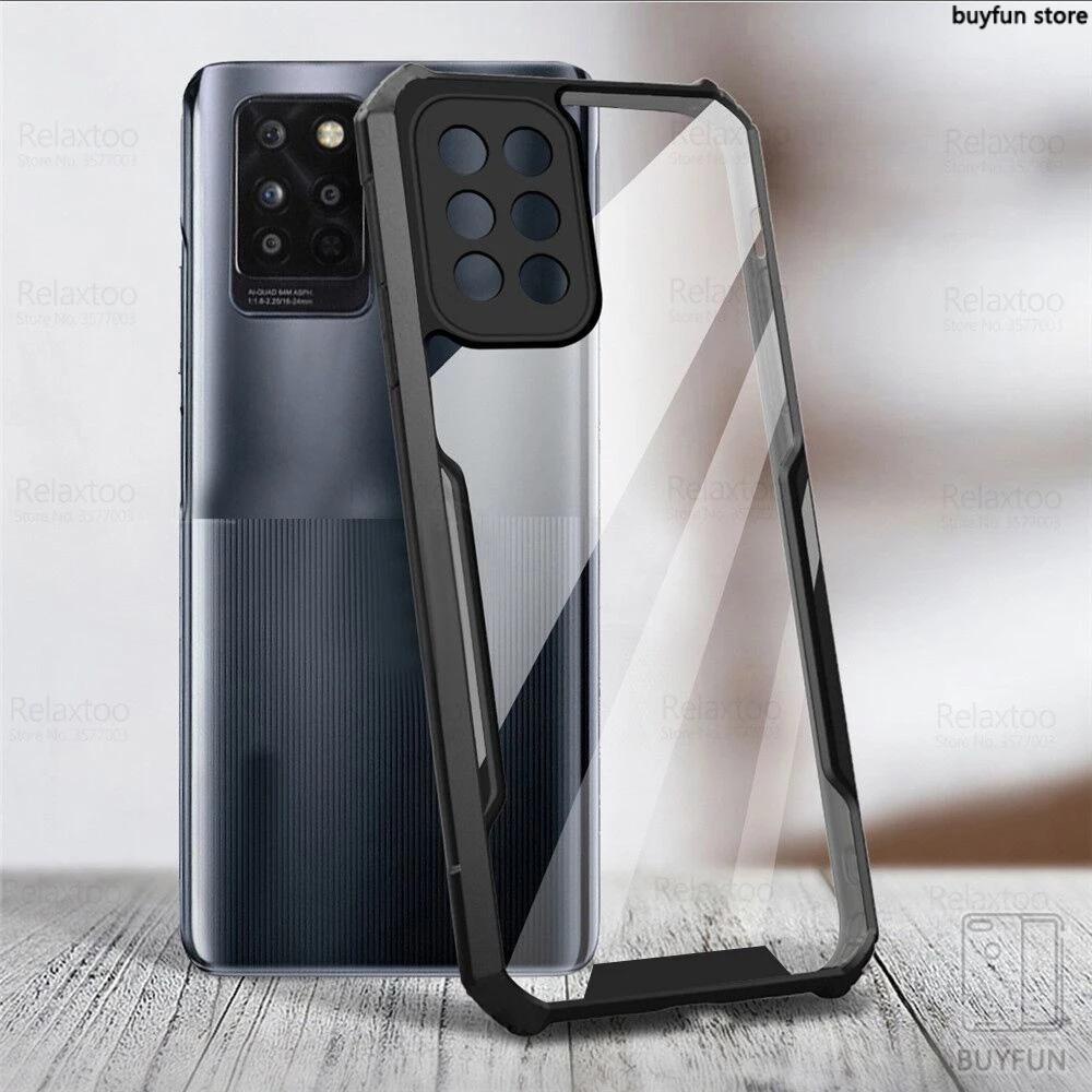 Transparent Acrylic Heavy Duty Back Cover Clear Shockproof Protect Case For Samsung S24 Ultra S 24 plus S23 FE A15 A54 A24 A34 A14 4G 5G M34 M54 M14