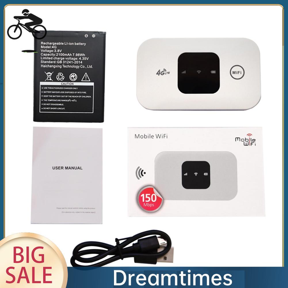 Máy Phát wifi 4g 150mbps 4g 2100mah Băng Tần Rộng Tiện Dụng