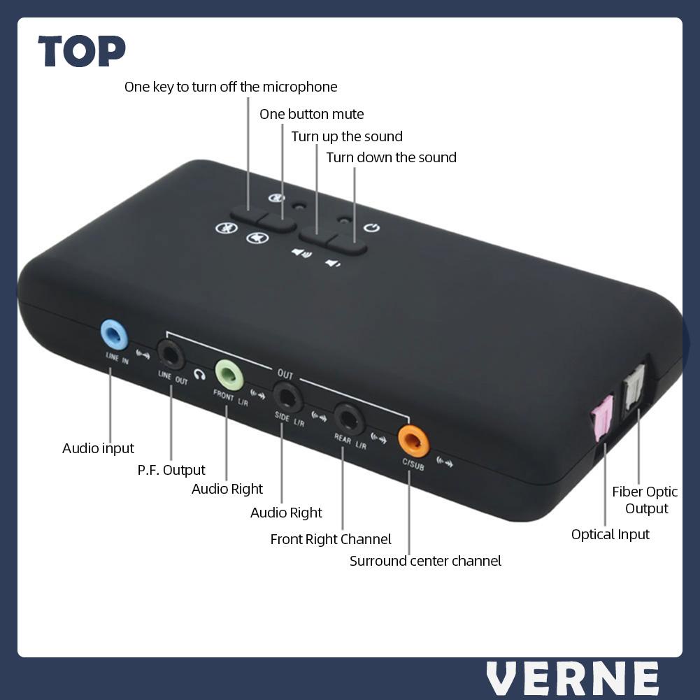 Thẻ Âm Thanh 7.1 8 Kênh usb 2.0 Chuyên Dụng Cho Loa Máy Tính