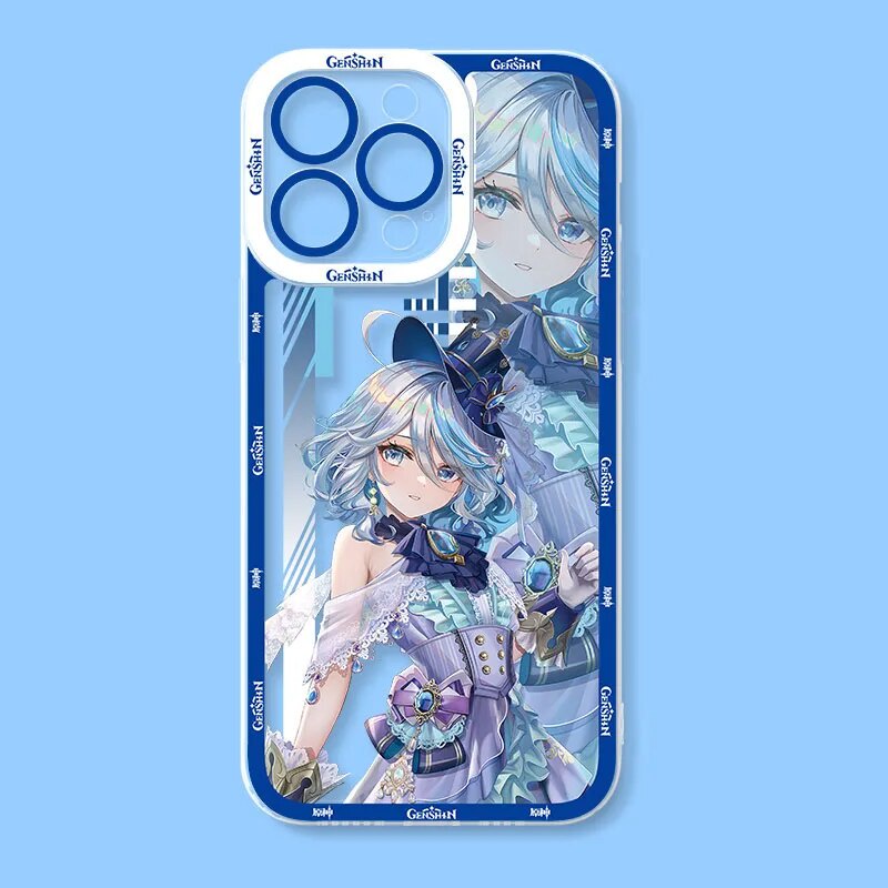 Ốp lưng iphone cạnh vuông Genshin Impact Katanya ThủyThần Focalors 8plus/x/xs/11/12/pro/max/plus/promax