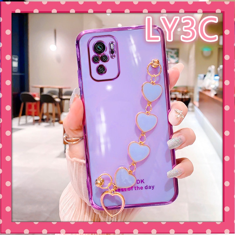 Ôp Điện Thoại Silicon Trái Tim Kèm Dây Đeo Cho xiaomi redmi note 11 11s 10 10s 9 9t 9c 9s 9a 8 8a 8t 7a poco m4pro x3 Ốp