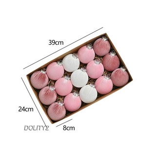 Set 15 trái châu trang trí giáng sinh