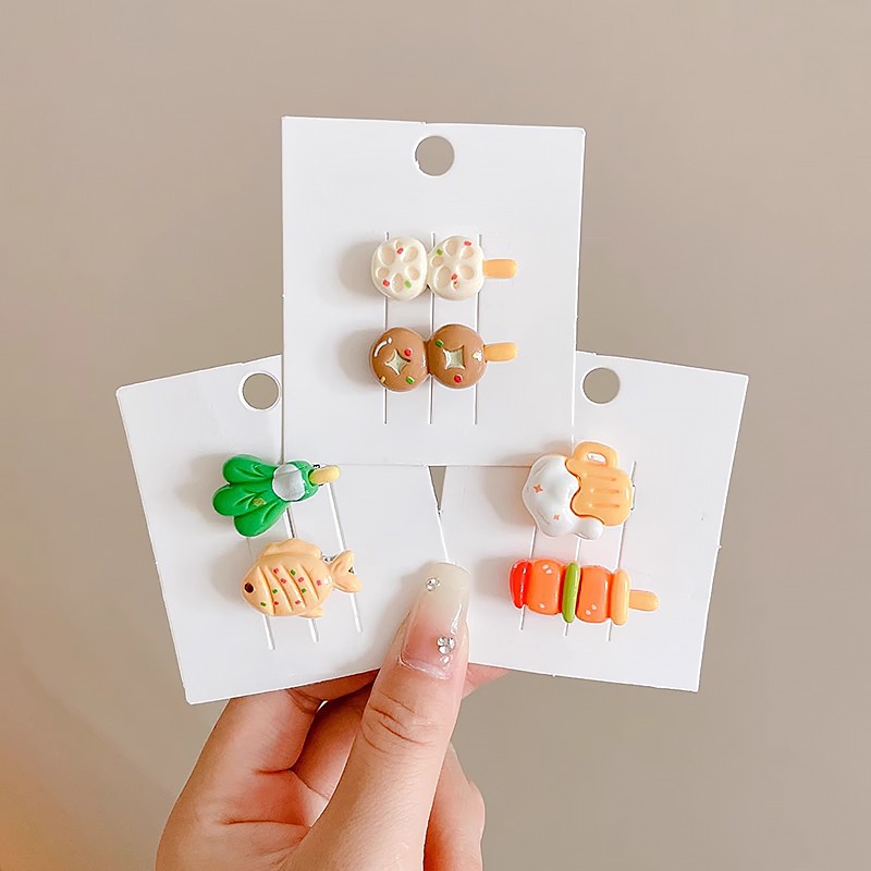Kẹp Tóc Hình Rau Củ Quả Hoạt Hình Sáng Tạo Dễ Thương