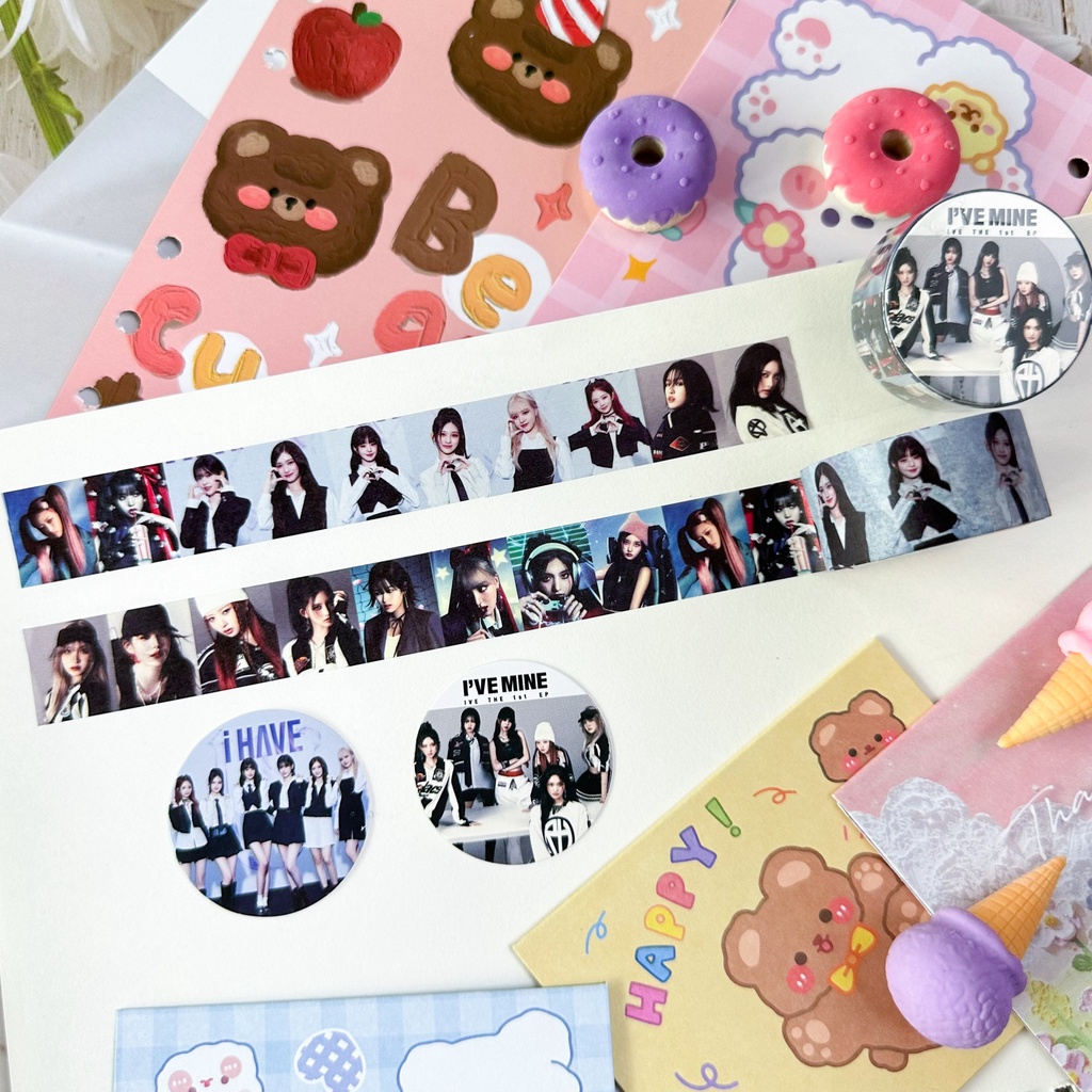 Kpop straykids - Hình Dán Hỗ Trợ album I 'Ve mine Băng washi Hình Ngôi Sao
