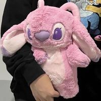 Disney Bình Đựng Nước Nóng Giữ Ấm Mùa Đông Hình stitch Thiên Thần Màu Hồng Dễ Thương