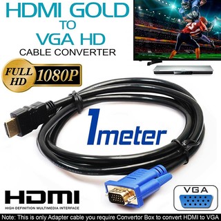 Cáp HDMI sang VGA 1m D-SUB HD-15 Cáp Chuyển Đổi Video Cho PC Màn Hình Trò Chơi HDTV