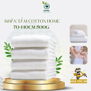 Combo Khăn tắm cotton Logo cao cấp 70x140 cm 500 gram dày dặn thấm hút nhà nghỉ khách sạn homestay - Home ddks