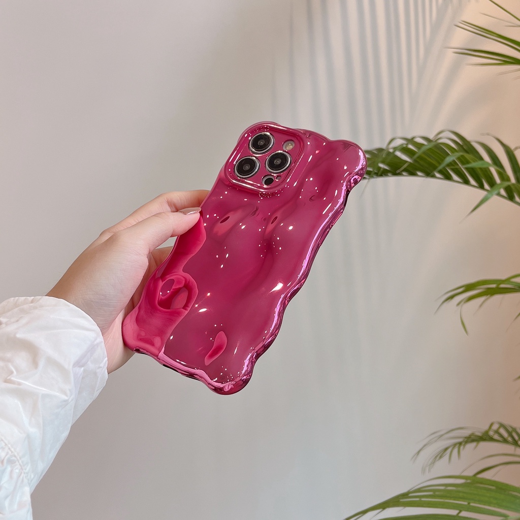 Ốp Điện Thoại Mạ Điện Họa Tiết Hoa Hồng & Bong Bóng Cho iphone 15 promax 15 14 pro max 14pro 14 13 pro max 12 pro max 11