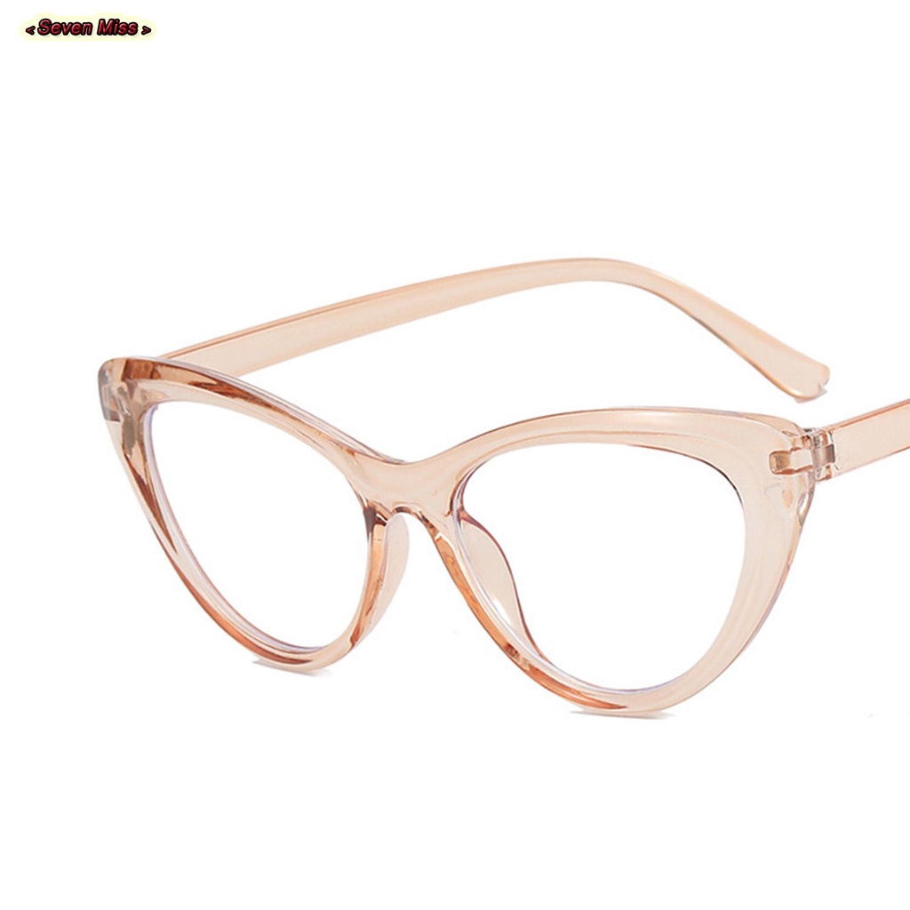 SevenMiss Mắt Kính Gọng Nhựa Phong Cách vintage Thời Trang Cho Nữ