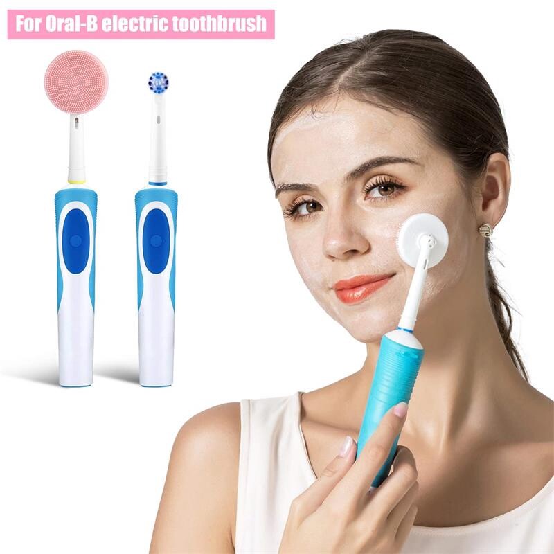 Đầu bàn chải thay thế Rotary giúp bàn chải điện Oral B thành máy rửa & massage mặt tiện dụng, làm sạch lỗ chân lông