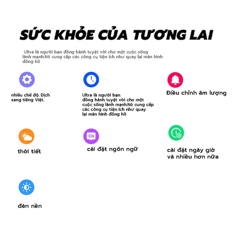 Đồng hồ thông minh T700s, Smartwatch Nghe gọi, Theo dõi Sức khỏe, Nhận thông báo dùng cho Nam nữ- BH 12 Thán