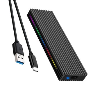 Jmt vỏ ổ cứng ngoài bằng nhôm cho nvme / sata ngff m.2 m key usb3.1 type-c 10gbps