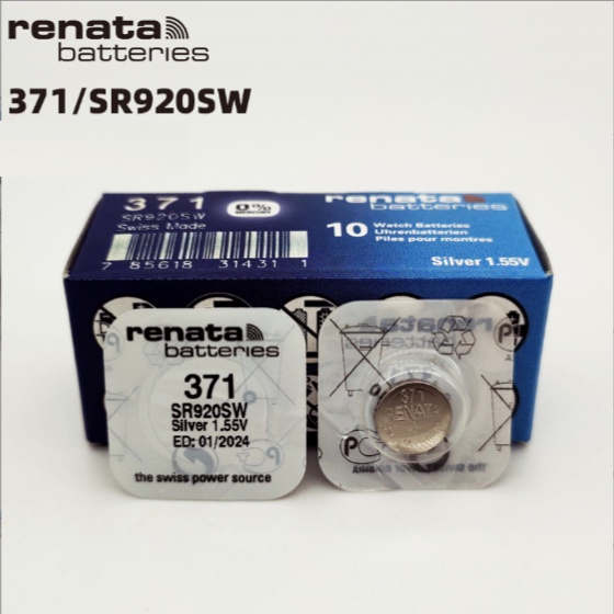 Pin đồng hồ đeo tay Renata 1.55V Thụy Sỹ 371(SR920SW) - Vỉ 1 Viên