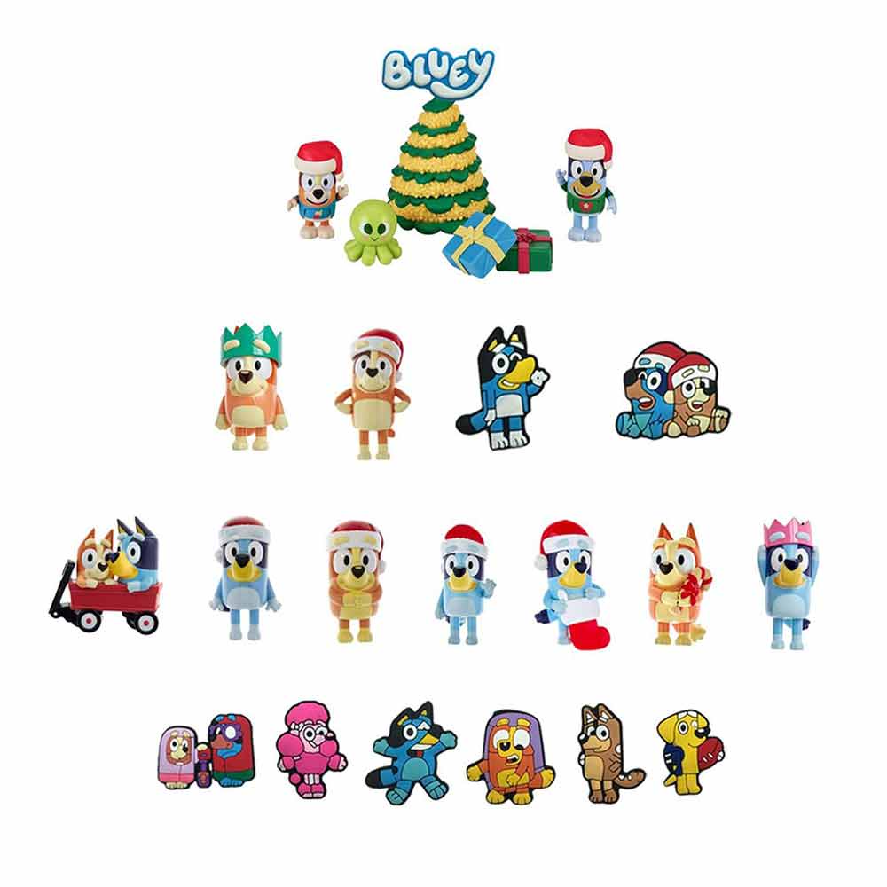 Bluey Christmas Calendar Blind Box Blind Box Toy Ideas Contains 24 Gifts Surprise Toys
