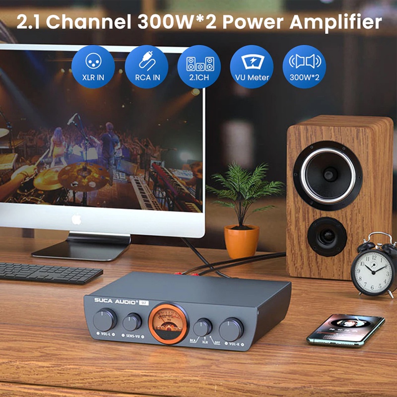 Bộ Khuếch Đại - Amply SUCA AUDIO U7 | Công suất mạnh mẽ 300w x 2
