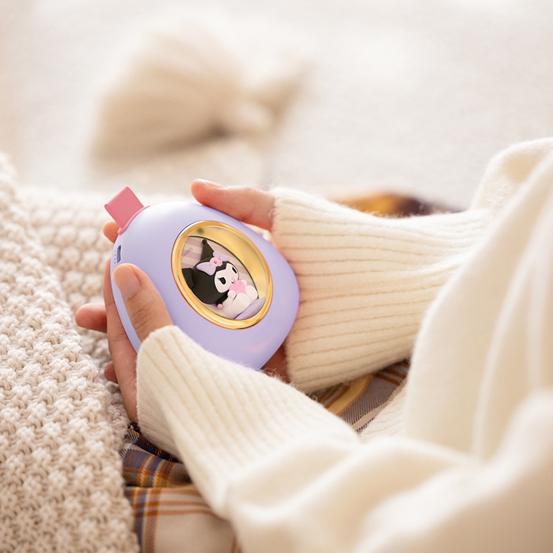 Sạc dự phòng Sanrio Hello Kitty, máy sưởi tay nắm cơm, sạc dự phòng cầm tay dung lượng lớn cho bé gái dễ thương