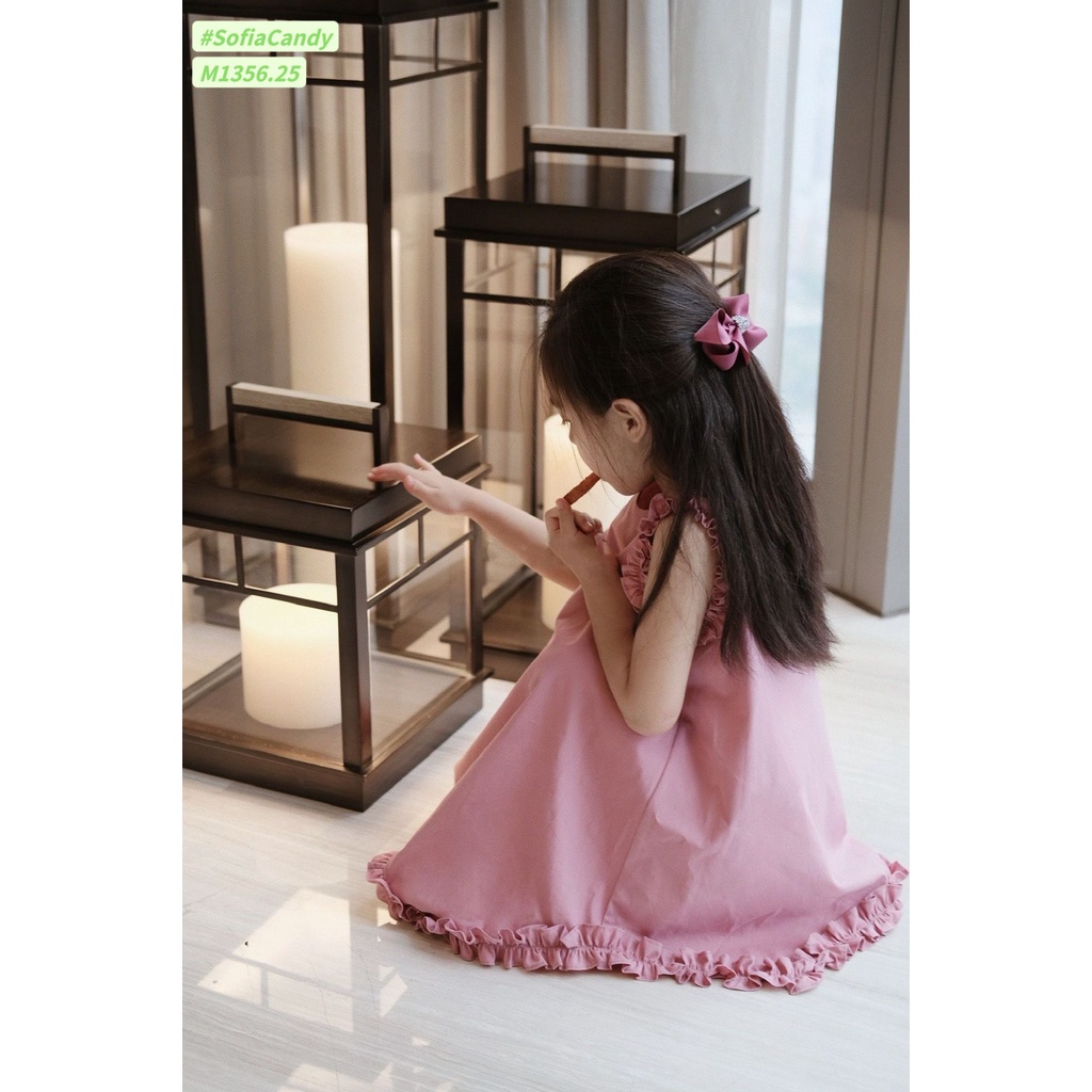 Đầm Hồng Trơn Bé Gái 10-40kg - Nụ Nọng Kids