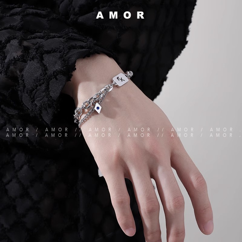 Thép Không Gỉ Không Phai Màu Hoặc Gỉ Và Có Thể Mặc Dây Chuyền Thiết Kế Phong Cách hip-hop Với Thiết Kế niche Cho Nam Dây Chuyền Cặp Đôi Thời Trang Sang Trọng