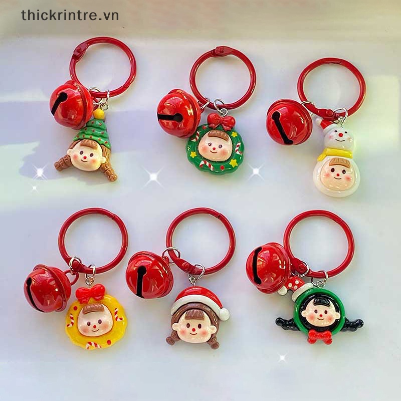 Th Móc Khóa Hình Chuông Giáng Sinh Dễ Thương Làm Quà Tặng Trang Trí Ba Lô Đi Học vn